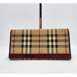 BURBERRY RED LONG WALLET 201BURXCH